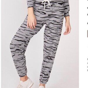 MONROW Cashmere Tiger Vintage Sweats Heather Grey- XL